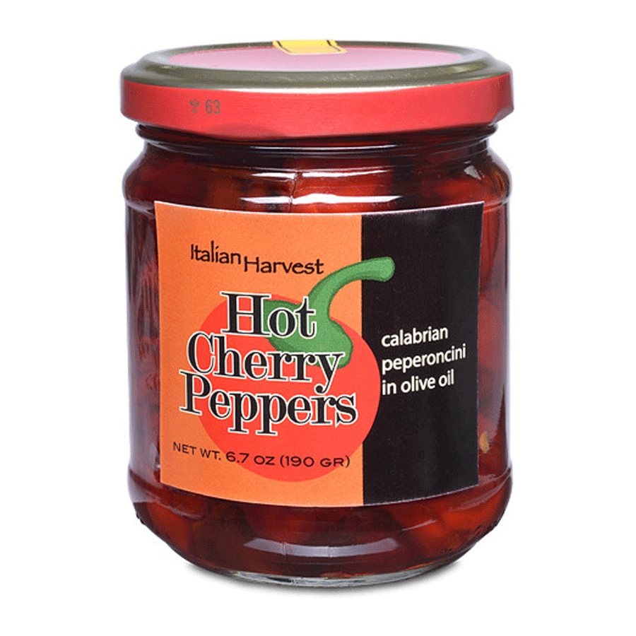 Jar of Hot Cherry Peppers