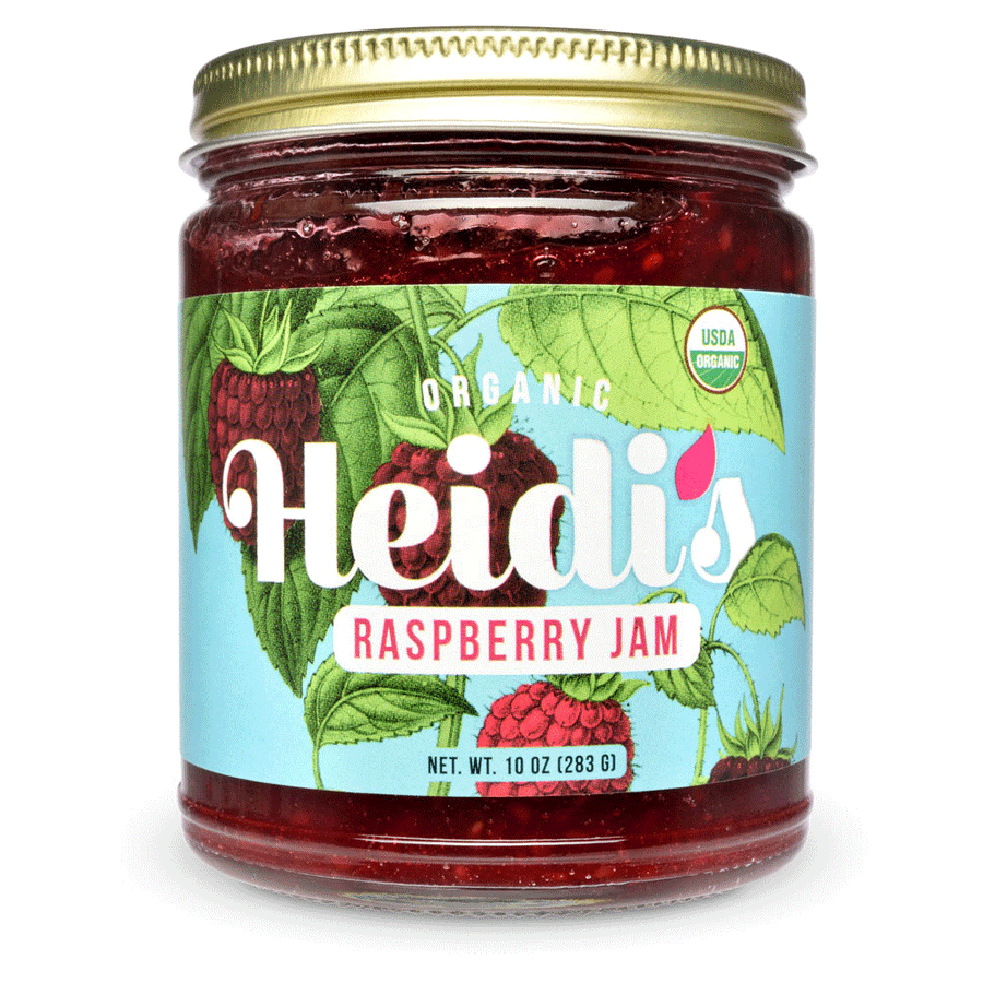 Organic Raspberry Jam from Heidi's