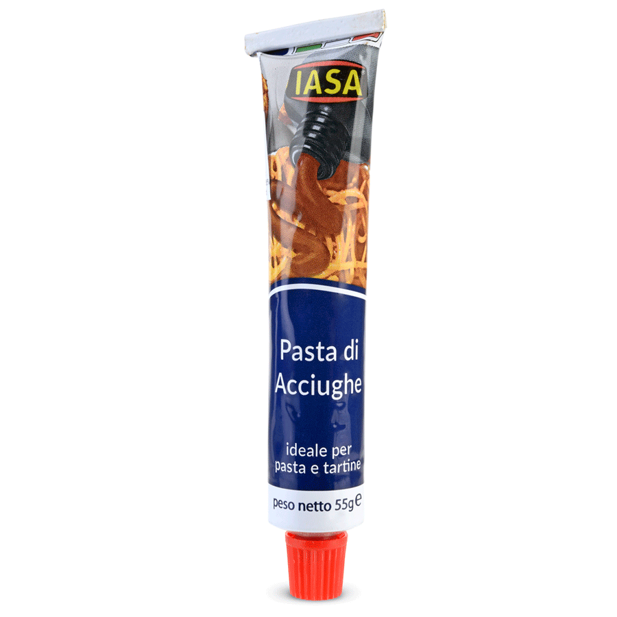 Tube of anchovy paste