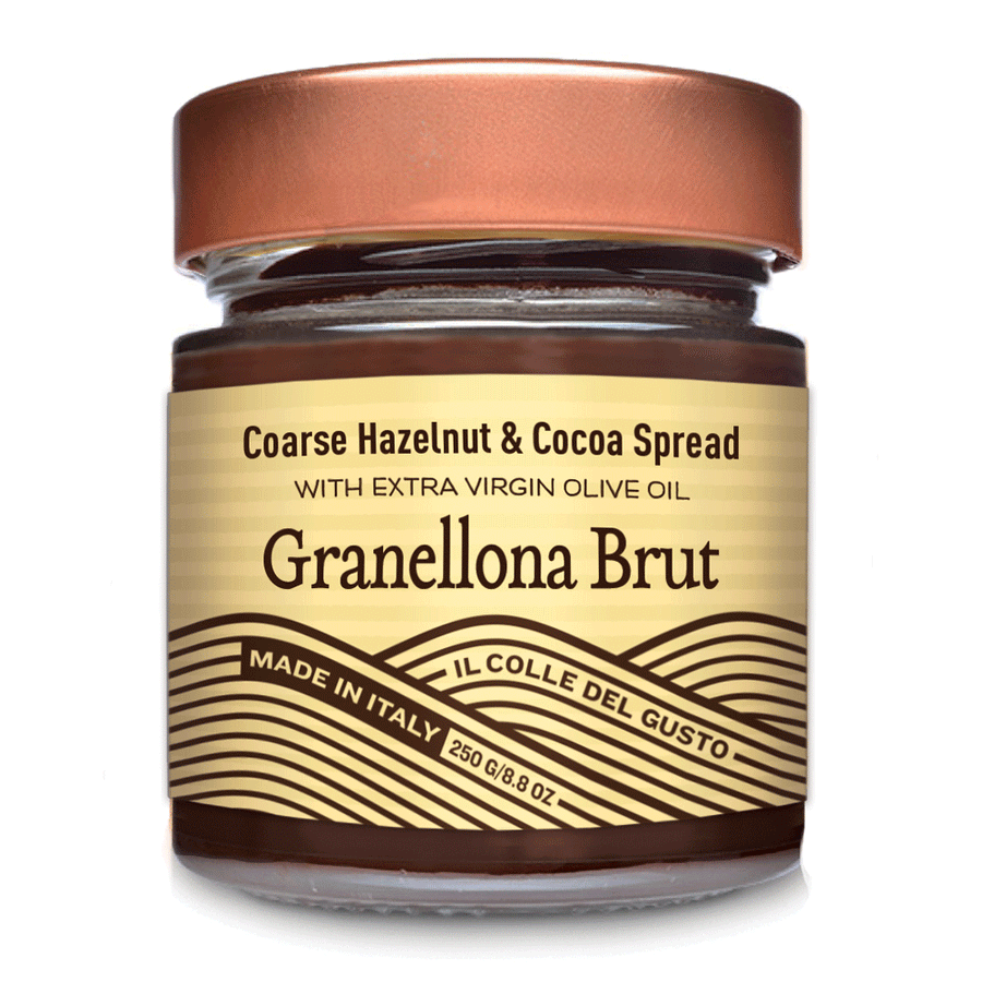 Jar of Coarse Hazelnut & Cocoa Spread