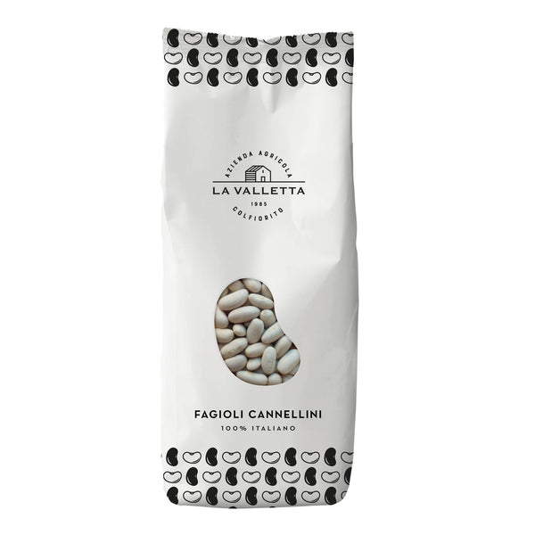 Package of La Valletta dried Cannellini beans