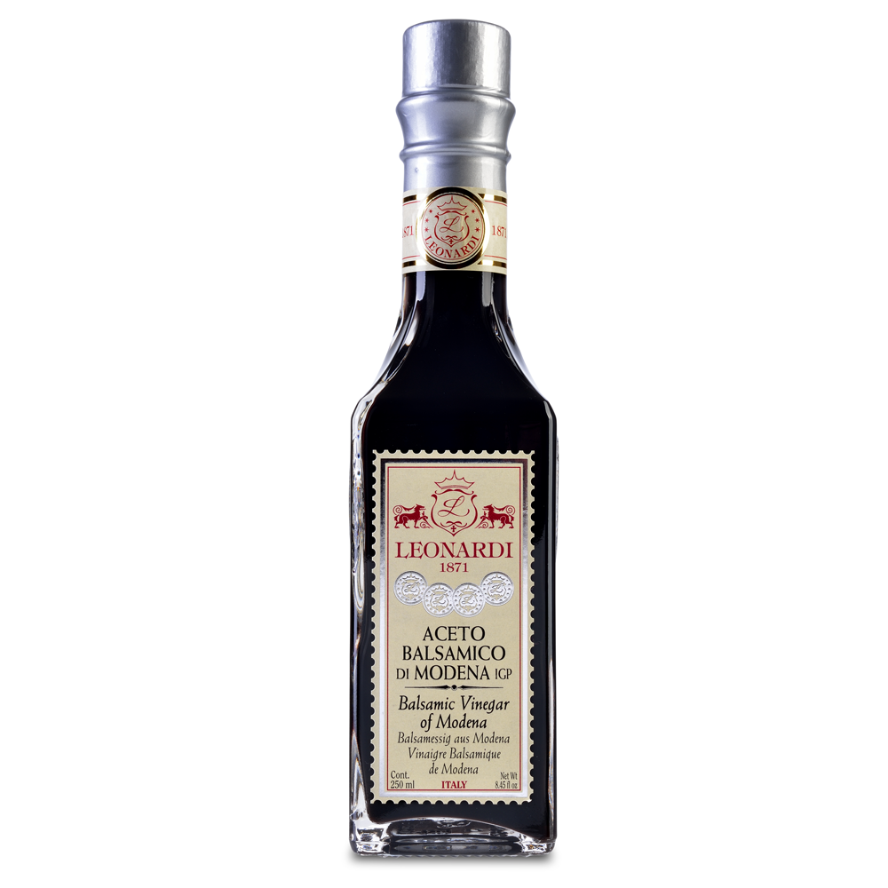 Silver Sealed bottle of Leonardi Balsamic of Modena IGP