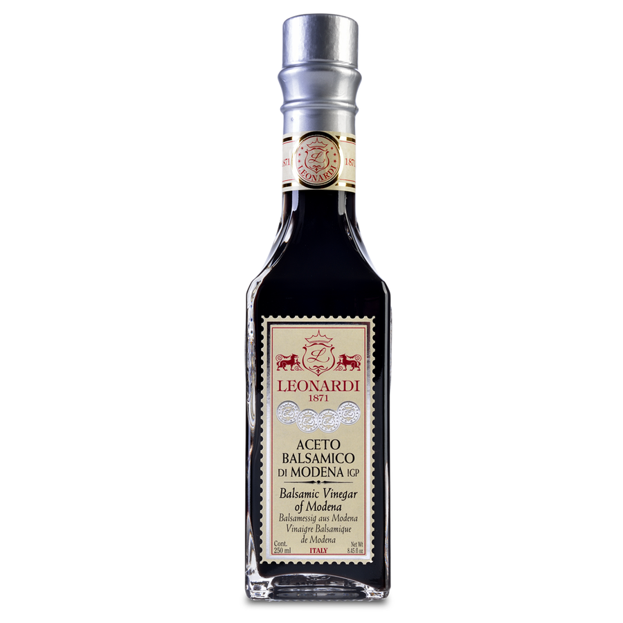 Silver Sealed bottle of Leonardi Balsamic of Modena IGP
