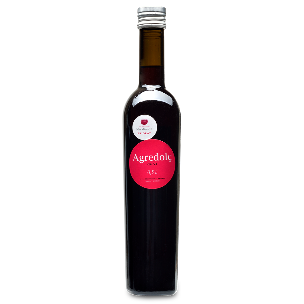 Bottle of Agredolç on a white background