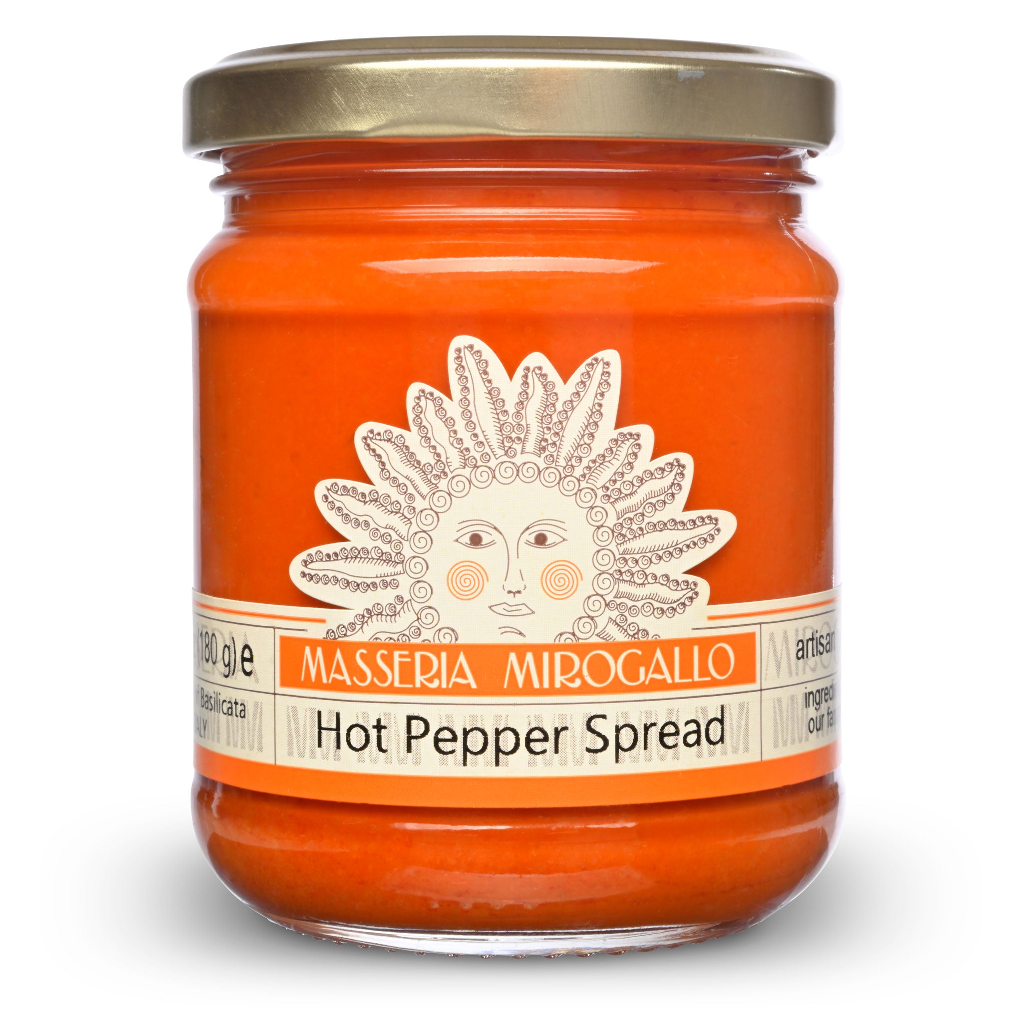 Jar of Masseria Mirogallo Hot Pepper Spread