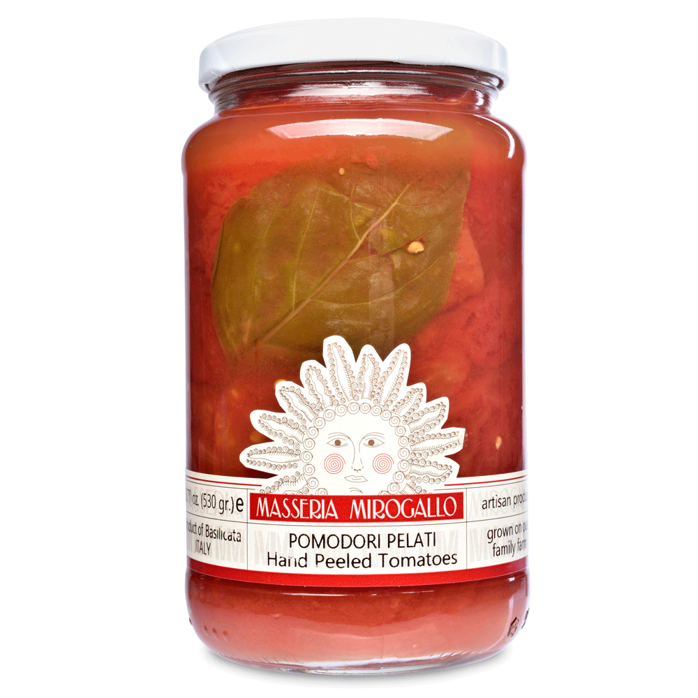 Jar of Hand Peeled Tomatoes