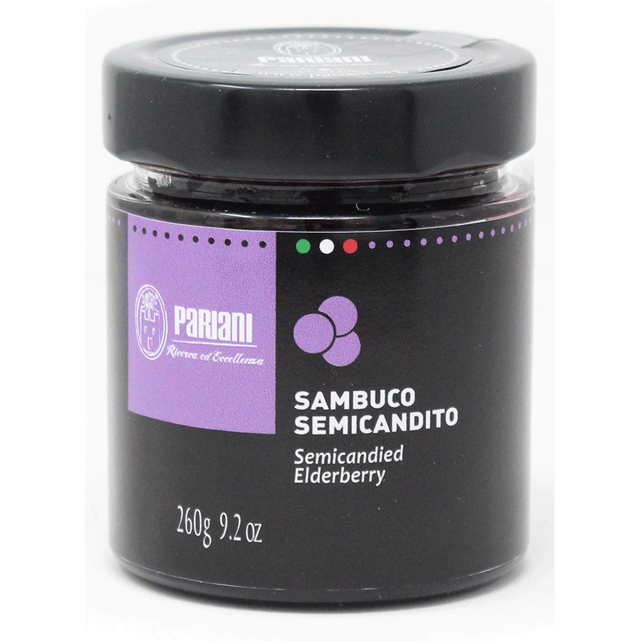 Pariani Semi-Candied Elderberries in Syrup