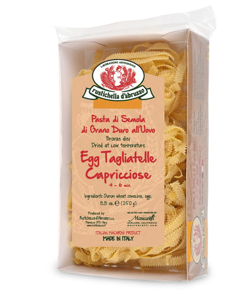 Package of Rustichella d'Abruzzo Egg Tagliatelle Capricciose pasta