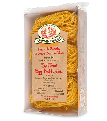 Package of Rustichella d'Abruzzo Saffron Egg Fettuccine