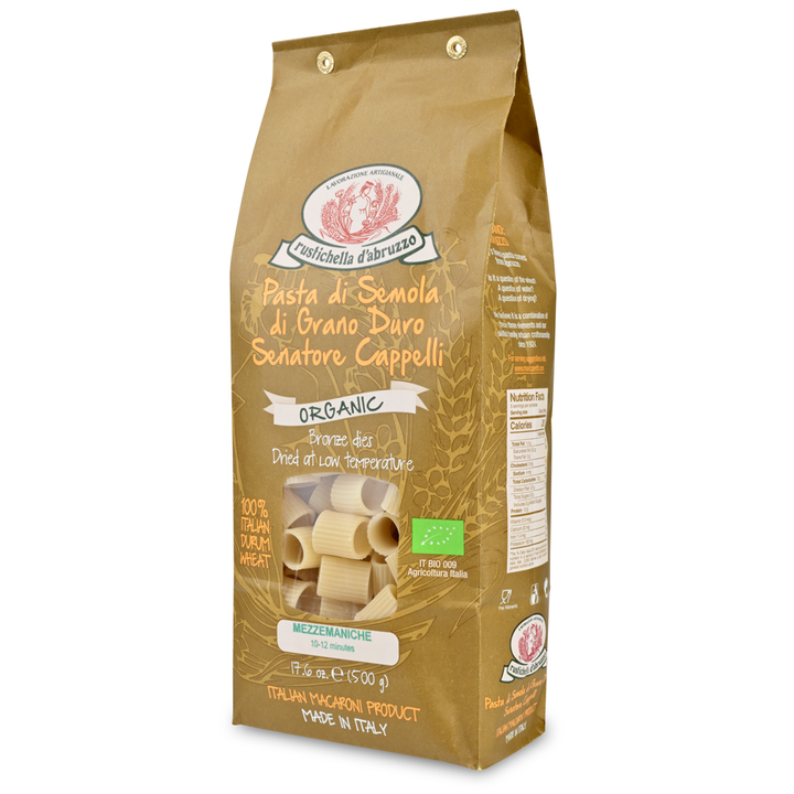 Organic Senatore Cappelli Mezzemaniche Pasta by Rustichella d'Abruzzo