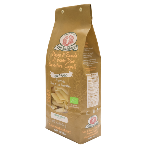 Organic Senatore Cappelli Penne Rigate Pasta by Rustichella d'Abruzzo