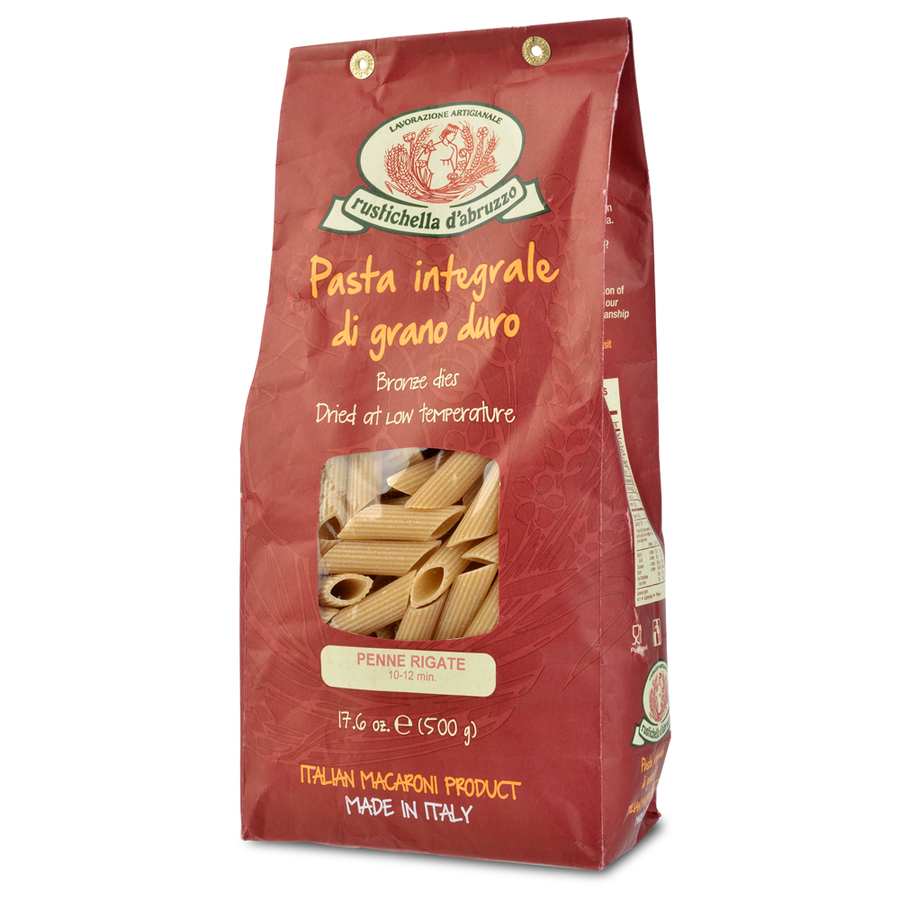 Whole Wheat Penne Rigate Pasta from Rustichella d'Abruzzo