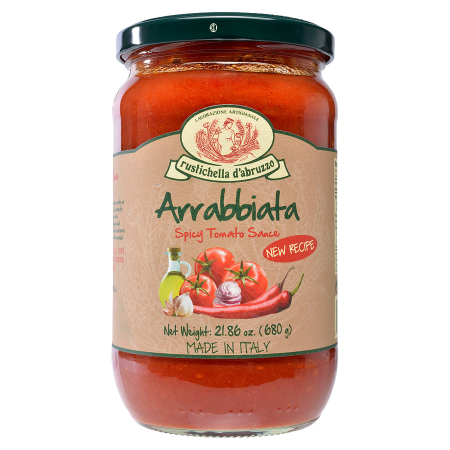 Jar of Rustichella d'Abruzzo Arrabbiata Spicy Tomato Sauce