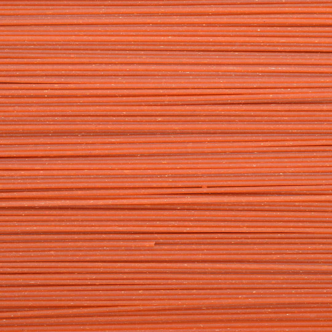 Close up of red pepper tonnarelli pasta