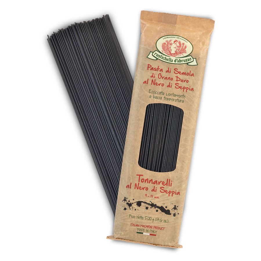 Squid Ink Tonnarelli Spaghetti Pasta from Rustichella d'Abruzzo