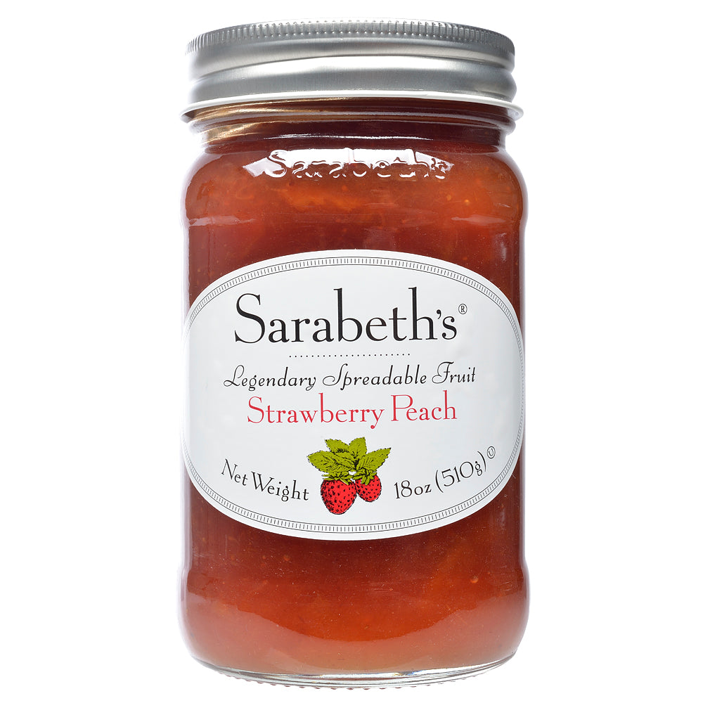 Jar of Strawberry Peach jam