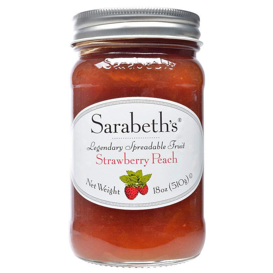 Jar of Strawberry Peach jam