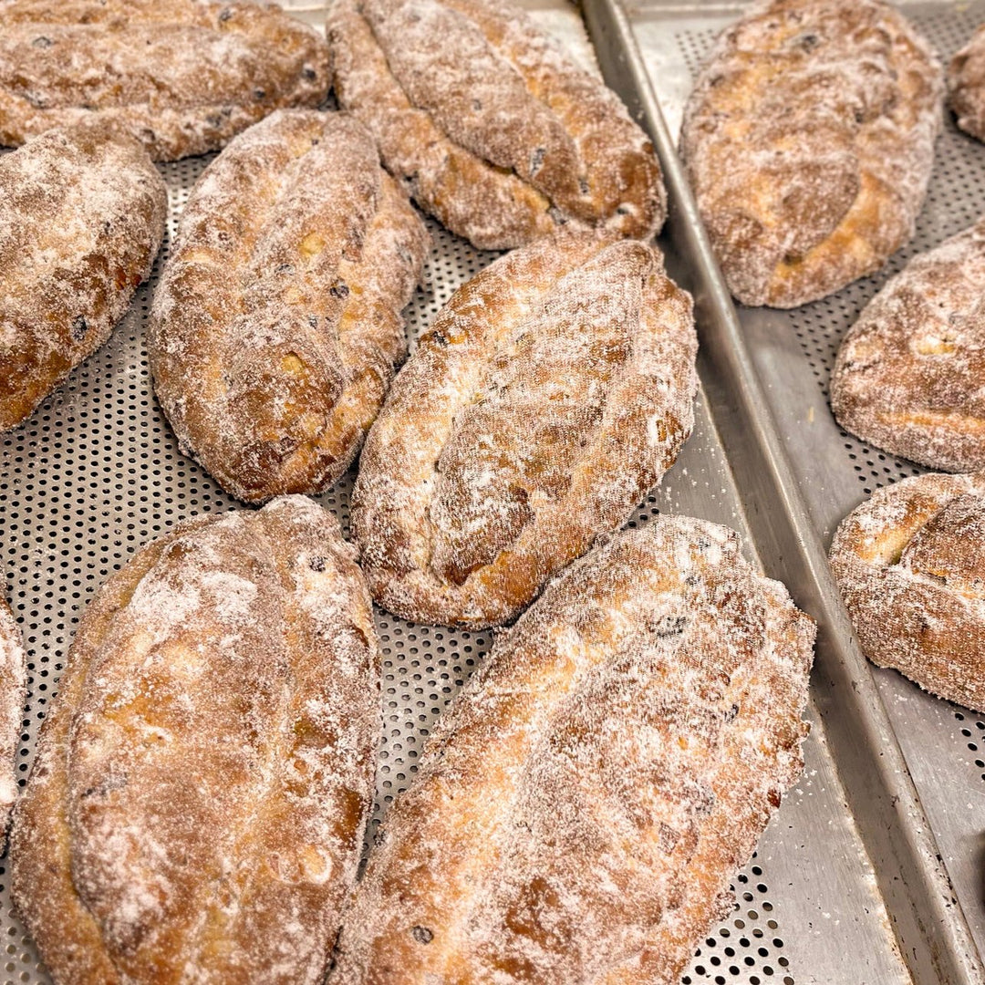 Stollen on cooling racks