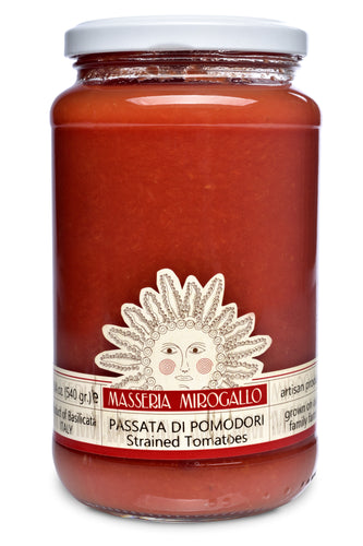 Strained Passata di Pomodori Tomatoes from Masseria Mirogallo