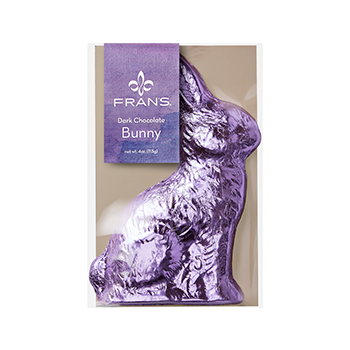 Fran's Organic Vegan Dark Chocolate Bunny