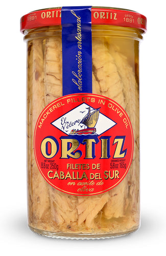 Mackerel Fillets in Olive Oil from Conservas Ortiz