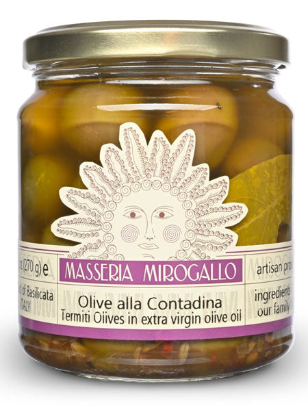 Termiti Olives in Extra Virgin Olive Oil from Masseria Mirogallo