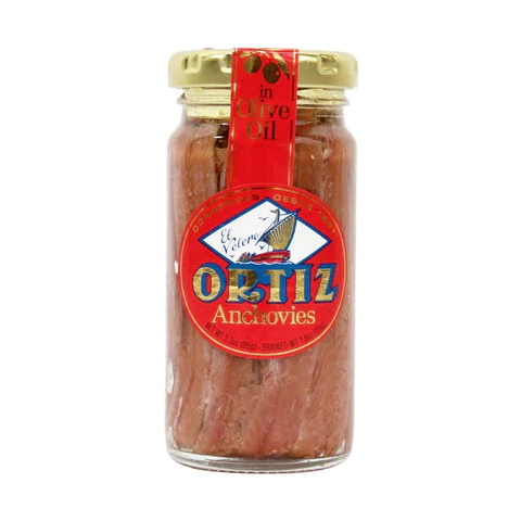 Jar of Anchovy Fillets from Conservas Ortiz