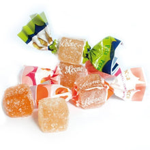 Wrapped and unwrapped Assorted Cubifrutta from Pastiglie Leone