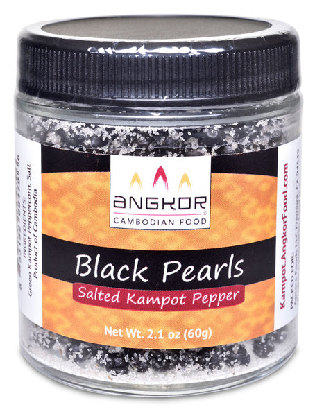 Black Pearls (Salted Kampot Pepper) from Angkor Cambodian Food - Jar