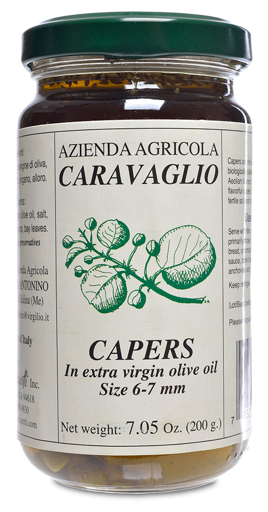 Marinated Capers in Olive Oil with Herbs from Caravaglio