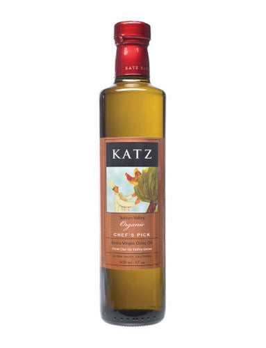 Bottle of Katz Chef Pick extra virgin olive oil