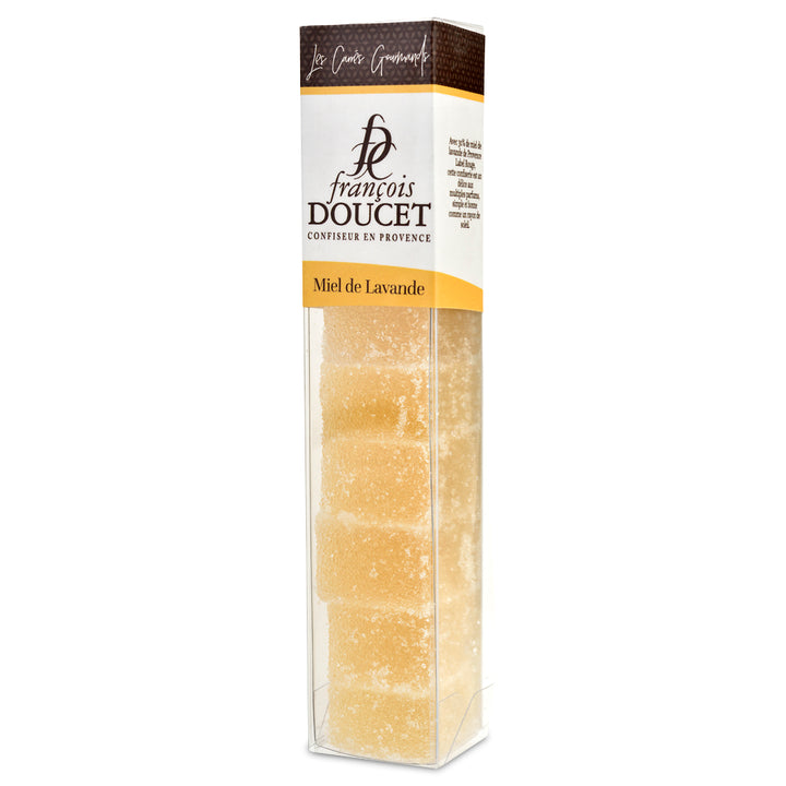 Box of Lavender Honey Squares Pâtes de Fruits by F. Doucet
