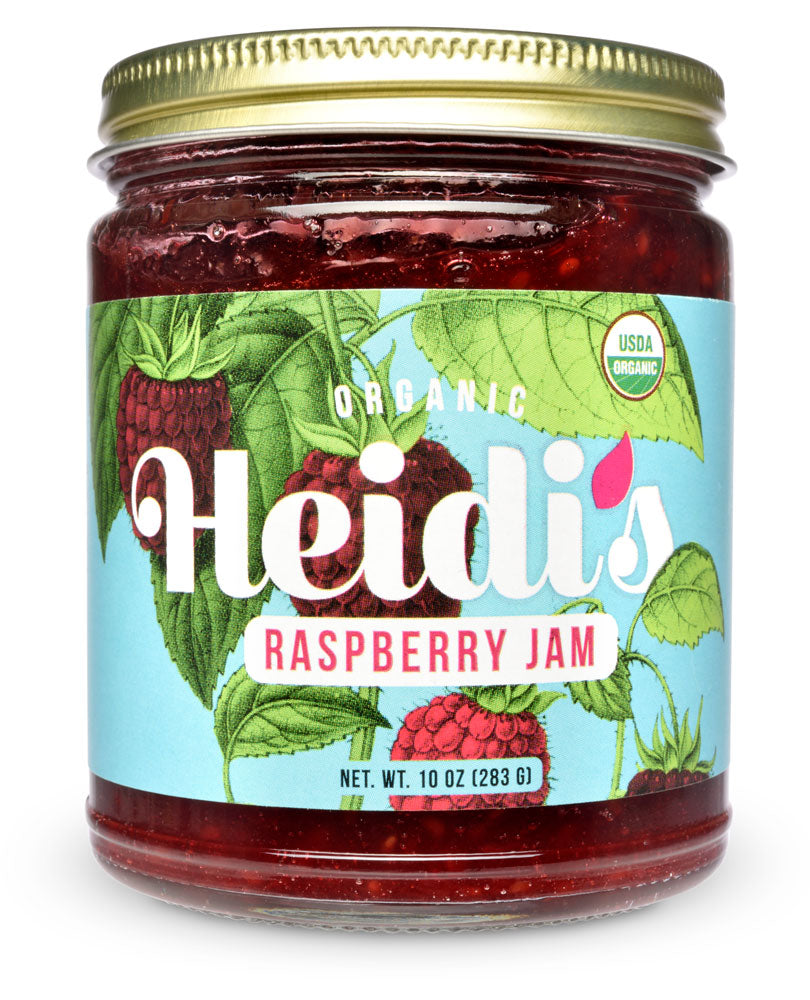 Organic Raspberry Jam from Heidi's