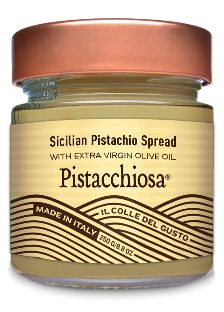 Pistacchiosa Spread made with Sicilian Pistachios & Extra Virgin Olive Oil