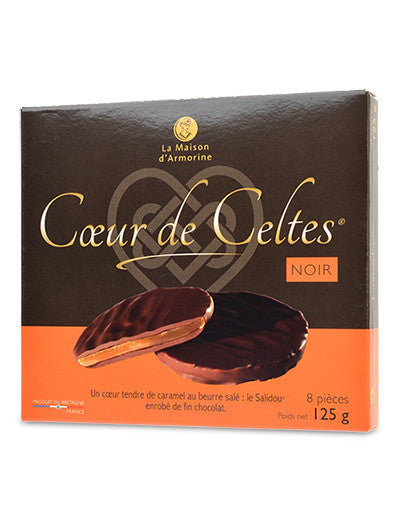 La Maison d'Armorine Coeur de Celtes Fleur de Sel Caramel in Dark Chocolate