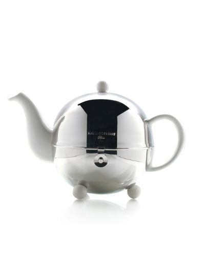 1930 Art Deco 3-Cup White Teapot by Mariage Frères