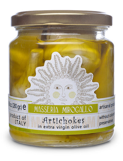 Artichokes Hearts in Extra Virgin Olive Oil from Masseria Mirogallo