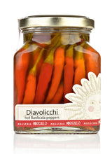 Diavolicchi Hot Peppers in Extra Virgin Olive Oil from Masseria Mirogallo