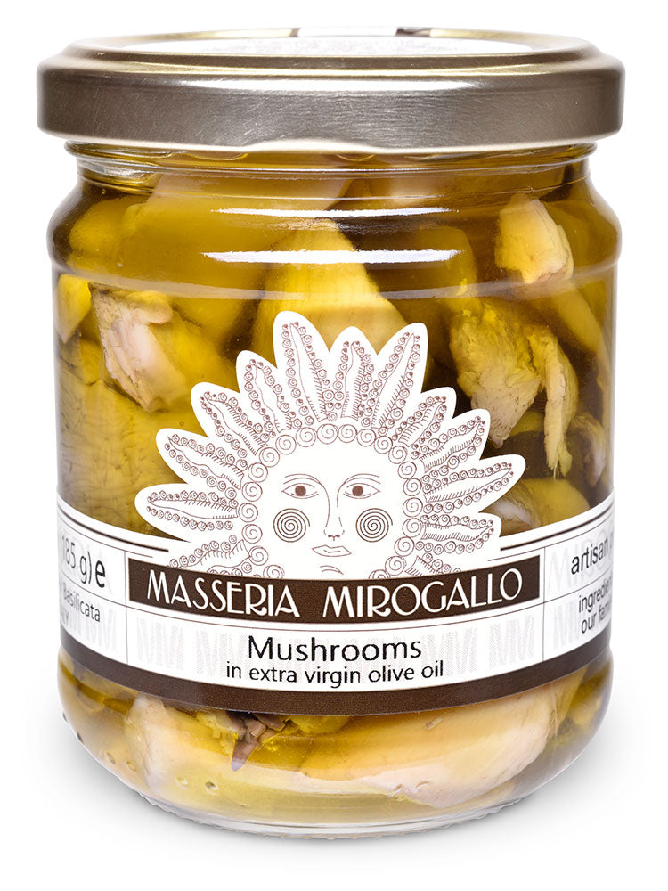 Mushrooms in Extra Virgin Olive Oil from Masseria Mirogallo