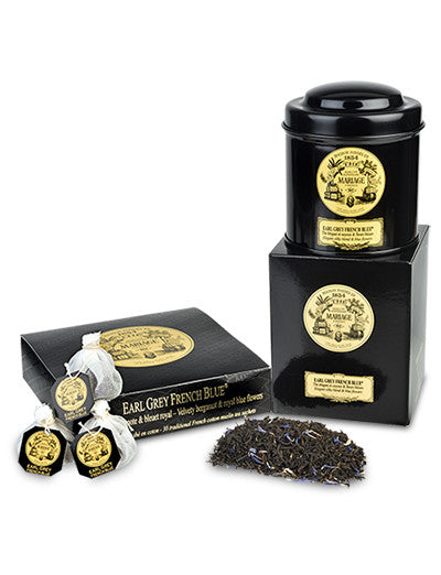 MARIAGE FRERES Earl Grey French Blue flavoured loose black tea - 100 g -  Bongenie Grieder