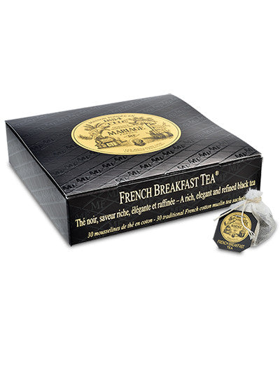 Mariage Frères - RUSSIAN BREAKFAST TEA - Box of 30 traditional french  muslin tea sachets