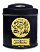 A tin of Mariage Frères Wedding Imperial tea.