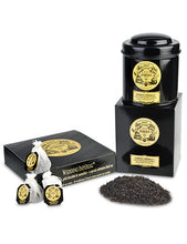 Sachets and tins of loose leaf Mariage Frères Wedding Imperial Tea.