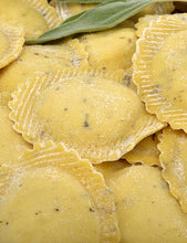 Close up of fresh ravioli