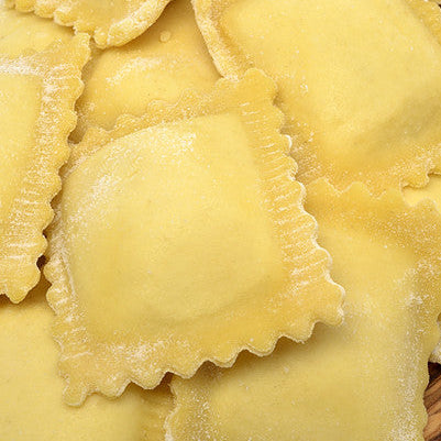 Close up of fresh ravioli