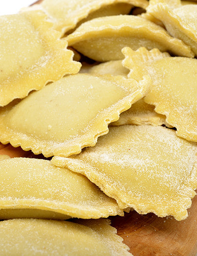Close up of fresh ravioli