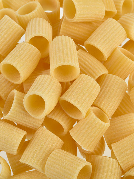 Rustichella d'Abruzzo mezzemaniche pasta close-up