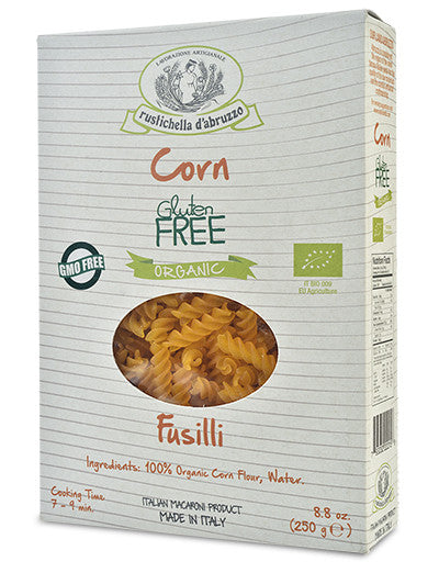 Organic Gluten-Free Corn Fusilli from Rustichella d'Abruzzo