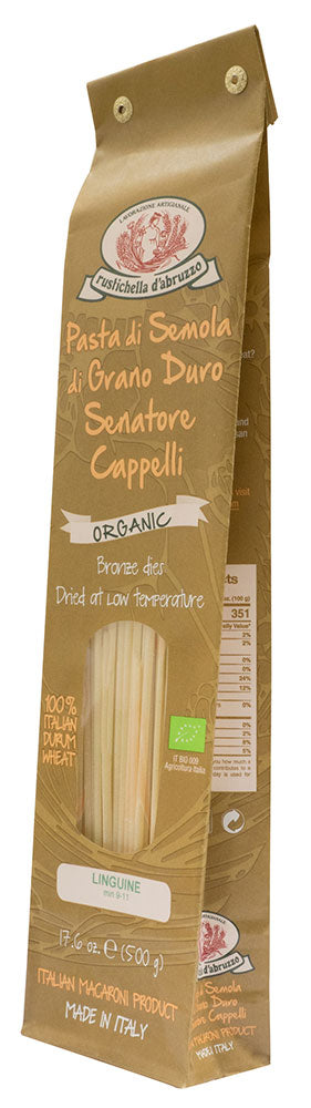 Organic Senatore Cappelli Linguine Pasta by Rustichella d'Abruzzo - Package
