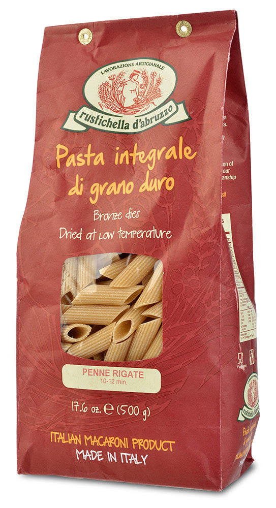 Whole Wheat Penne Rigate Pasta from Rustichella d'Abruzzo